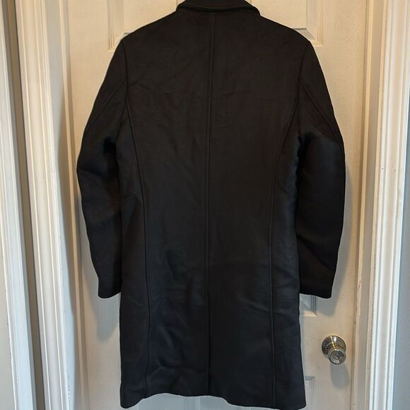 Chouyatou Notched Collar 2 Button Slim Wool Blend Trench Overcoat medium NWOT - Picture 5 of 9